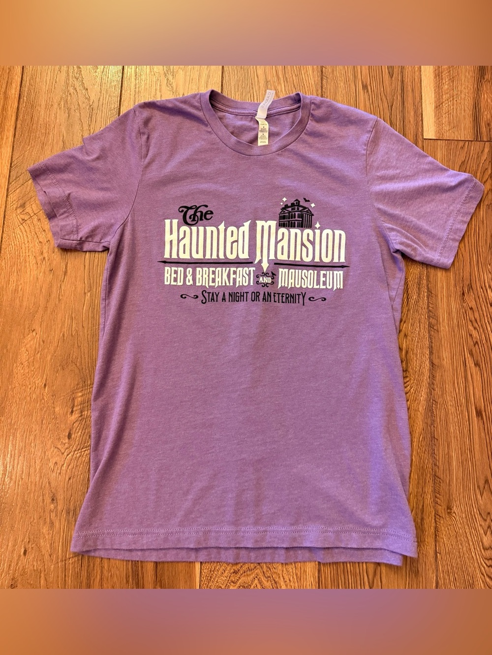 Bella Canvas Purple "Haunted Mansion" Short Sleeve Tee